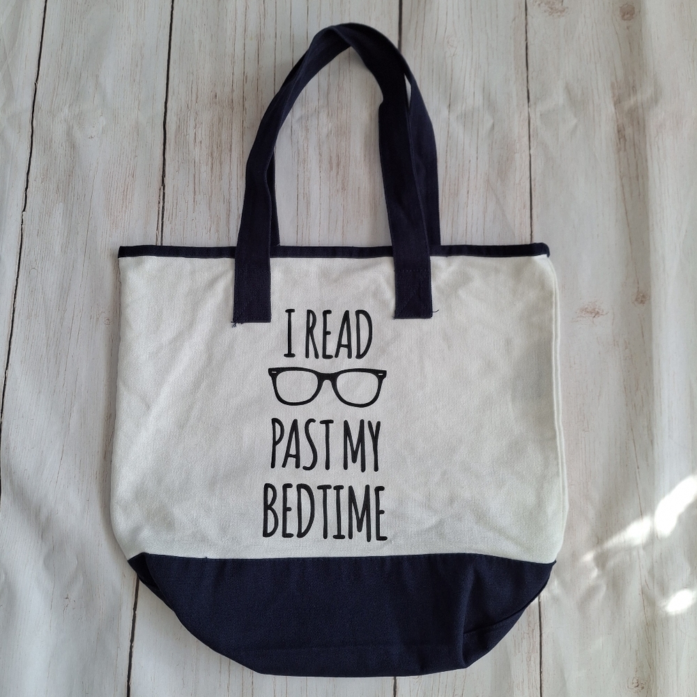 Indigo Book Tote Bag I Read Past My Bedtime
